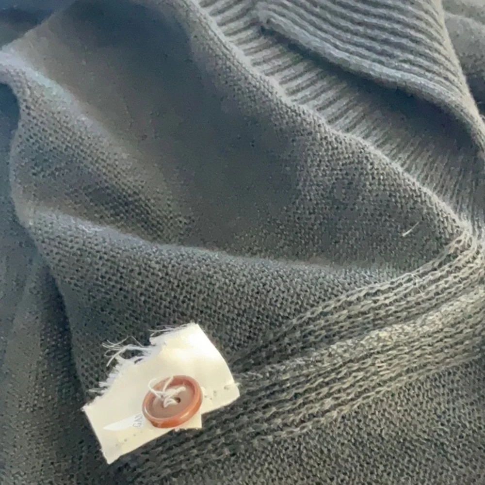 Banana Republic Black Linen Cardigan Sweater - Picture 3 of 3